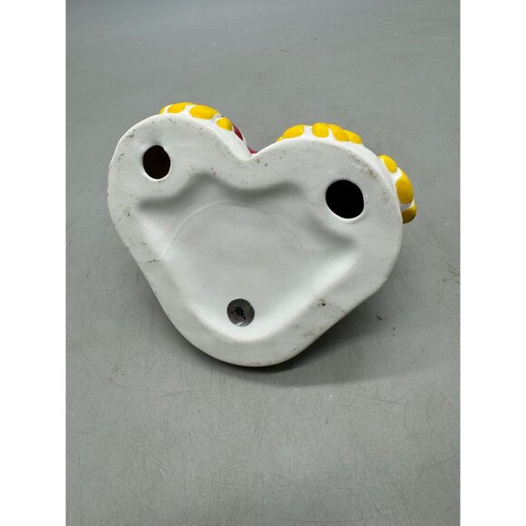 Partylite Christmas Snowman Pillar / Jar Candle Holder Ceramic Decor Used READ - Picture 8 of 9